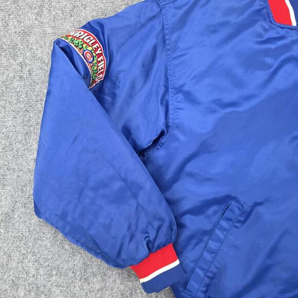 Vintage Chicago Cubs Jacket Mens Medium MLB Baseball Starter Wrigley Field 90s - Picture 6 of 16